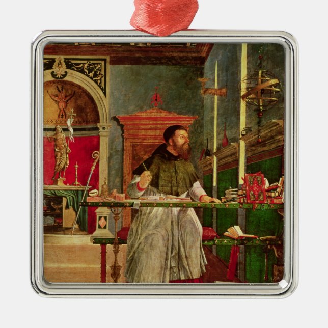 Vision of St. Augustine, 1502-08 Metal Ornament (Front)