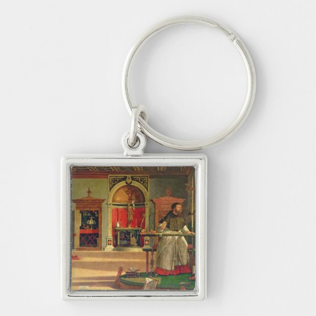 Vision of St. Augustine, 1502-08 (oil on canvas) ( Keychain (Front)