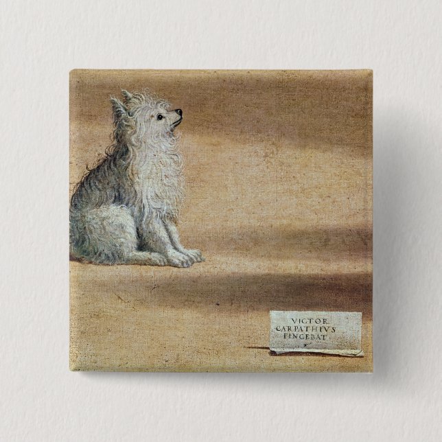 Vision of St. Augustine 2 Inch Square Button (Front)