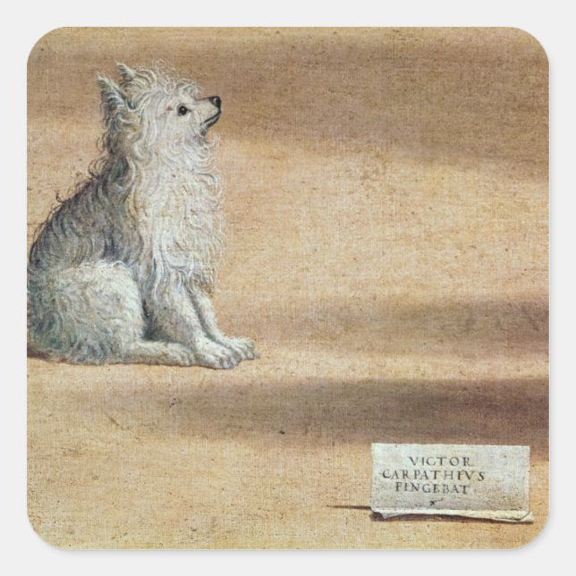 Vision of St. Augustine Square Sticker (Front)