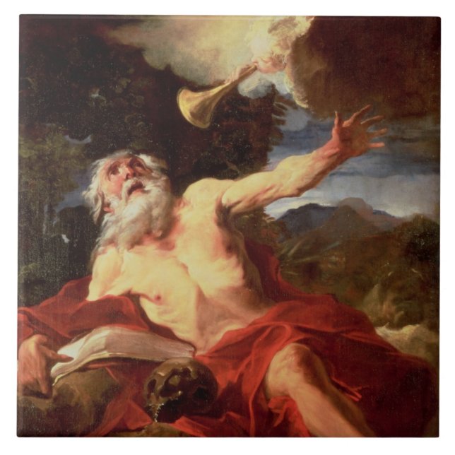 Vision of St. Jerome Tile (Front)