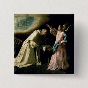 Vision of St. Peter Nolasco, 1629 2 Inch Square Button
