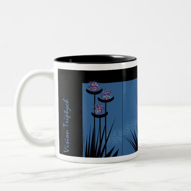 Vision Triptych Two-Tone Coffee Mug (Left)