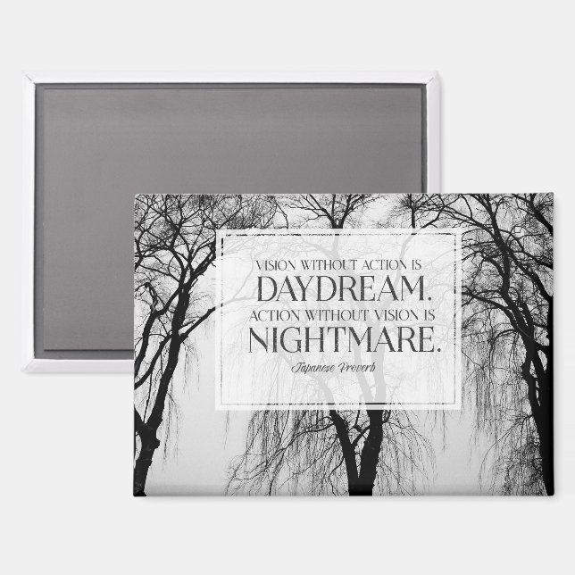 Vision Without Action Magnet (Front/Back)