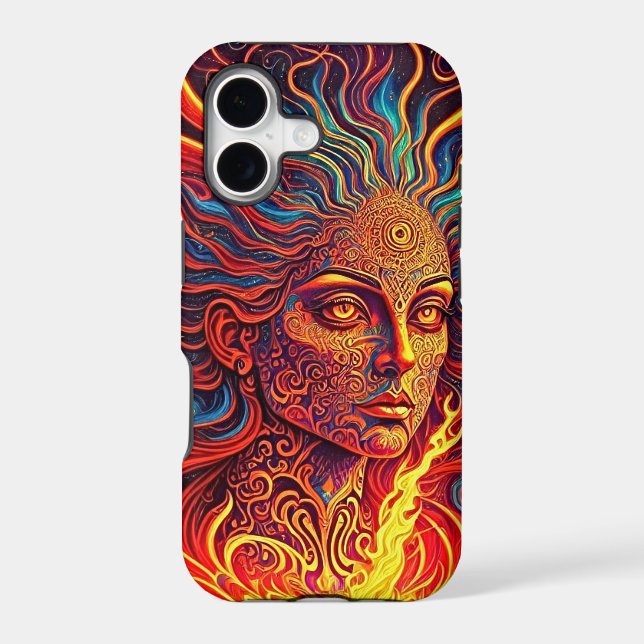 Visionary Girl with Third Eye Pastel Psychedelic  (Back)