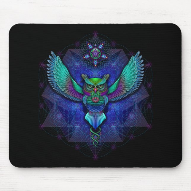 Visionary Owl Mousepad (Front)