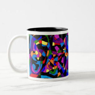 Visions and escape xxl Two-Tone coffee mug
