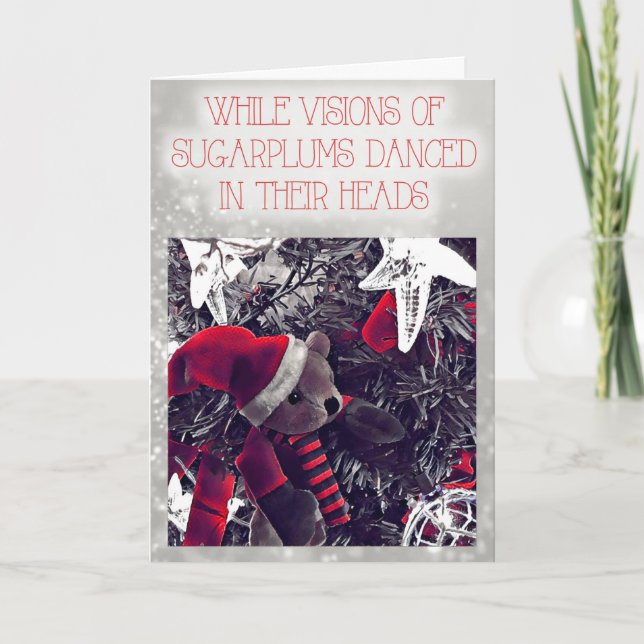 Visions de carte d'ours de nounours de prunes (Devant)