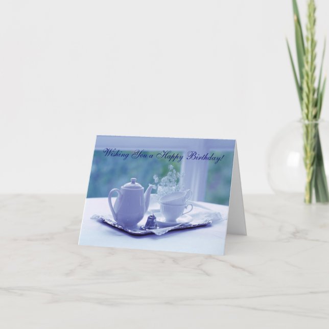 Visions de la carte d'anniversaire bleue (Devant)