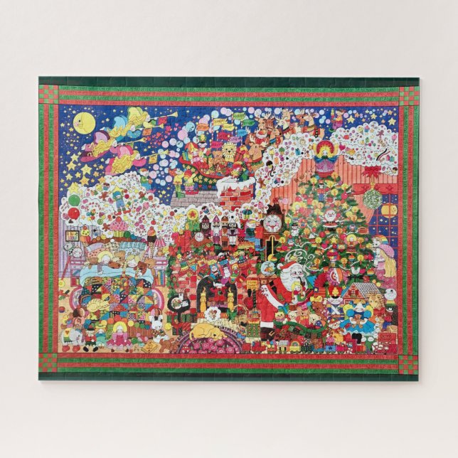 Visions de Sugarplums Jigsaw Puzzle avec frontière (Horizontal)