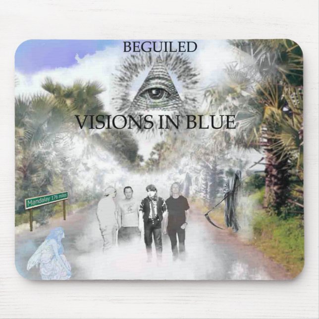 Visions in Blue Mousepad (Front)