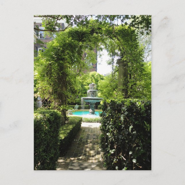Visions of Charleston Fountain Postcard (Front)