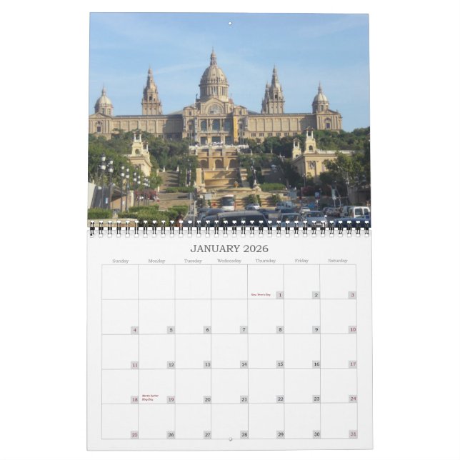 Visions of Europe Calendar (Jan 2026)