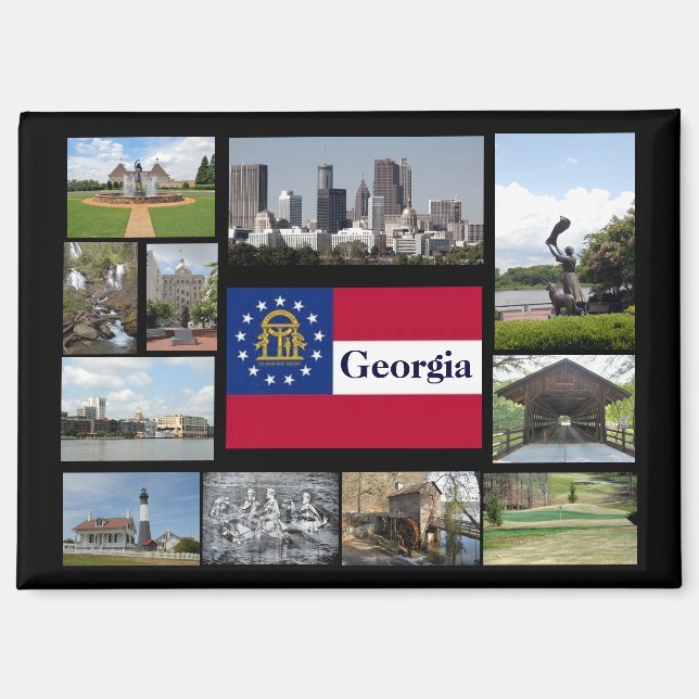 Visions of Georgia, USA Magnet (Front)