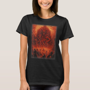 Visions of Hell Satan Devils Demons Monster Skelet T-Shirt