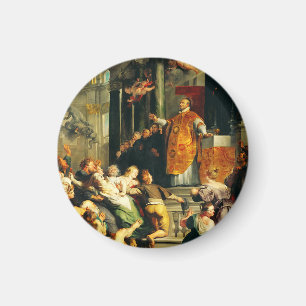Visions of Ignatius by Peter Paul Rubens  Magnet