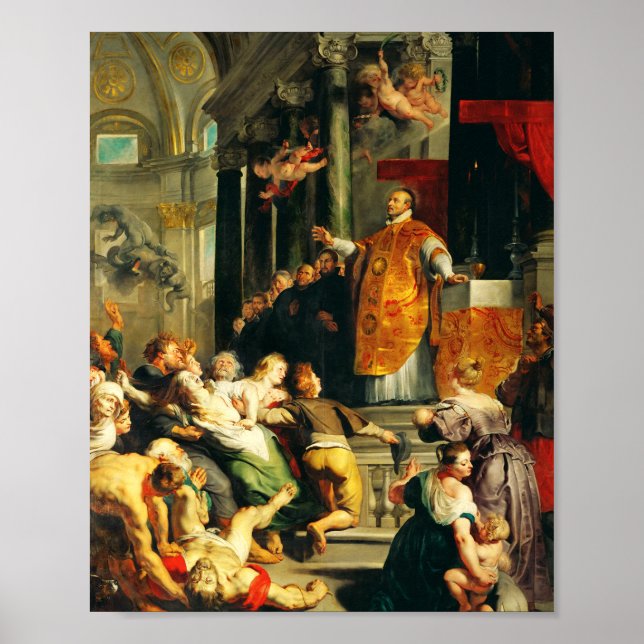 Visions of Ignatius by Peter Paul Rubens Poster (Front)