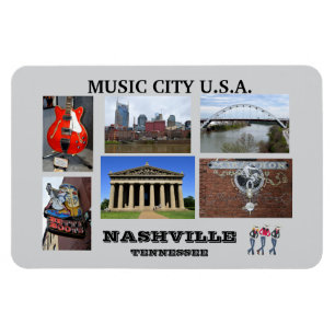 Visions of Nashville, Tennessee  Magnet