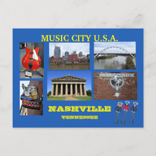 Visions of Nashville, Tennessee Postcard