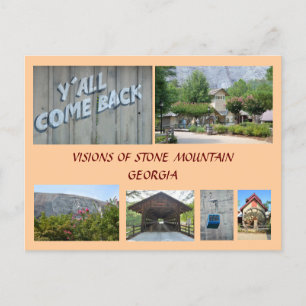Visions of Stone Mountain, Georgia Postcard