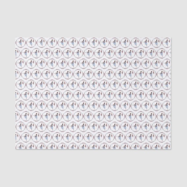 Visions of Sugar Plum Fairies Nutcracker Tissue Pa Tissue Paper (Front)
