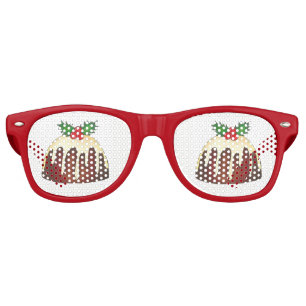 Visions of Sugar Plums Pudding Christmas Holiday Retro Sunglasses