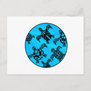 Visions of turtles postcard