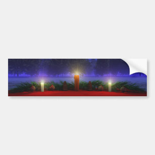 Visions plus lumineuses Sticker pare-chocs de Noël