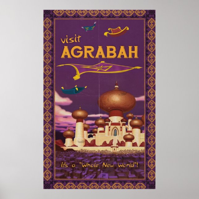 Visit Agrabah Poster (Front)