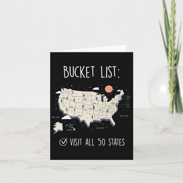 Visit All 50 States  Card (Front)