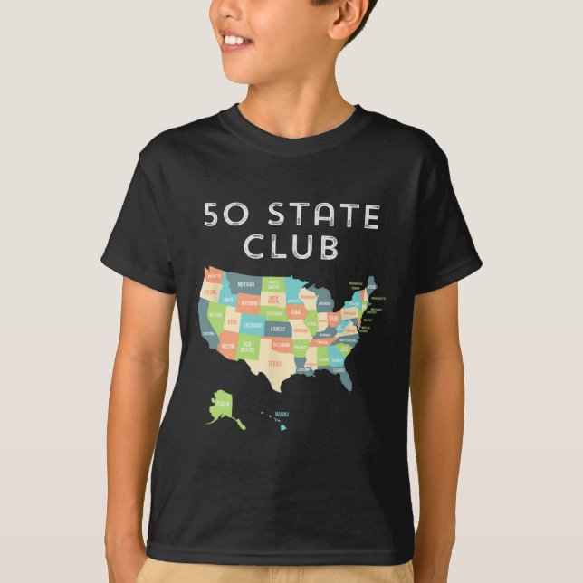 Visit All 50 States Shirt  (Front)
