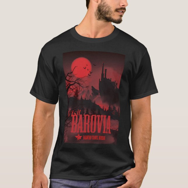 Visit Barovia - Red T-Shirt (Front)