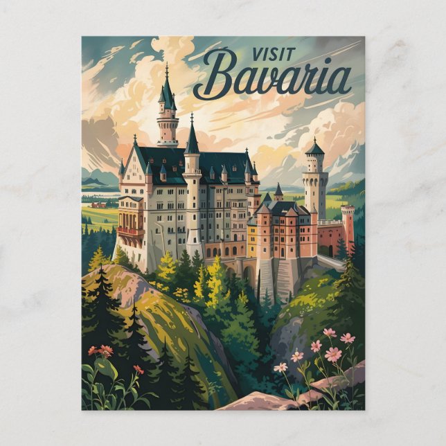 Visit Bavaria, Germany  Postcard (Front)