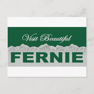 Visit Beautiful Fernie Postcard
