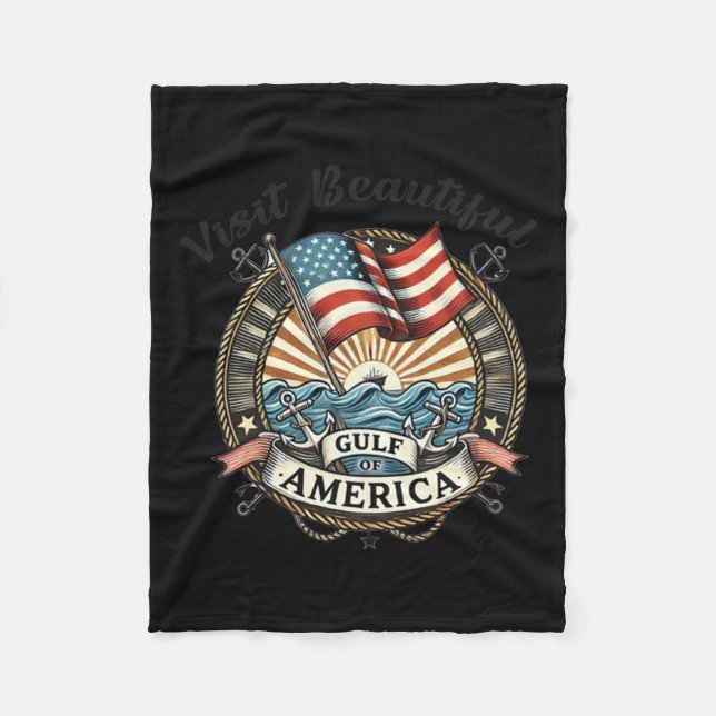 Visit Beautiful Gulf Of America  Fleece Blanket (Front)