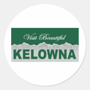 Visit Beautiful Kelowna Classic Round Sticker