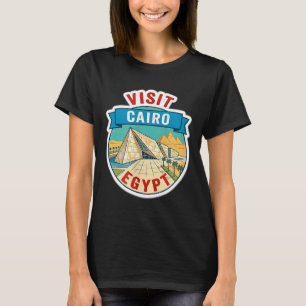 Visit Cairo Egypt Grand Egyptian Museum Vintage Tr T-Shirt