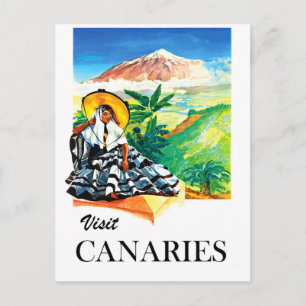Visit Canaries Postcard