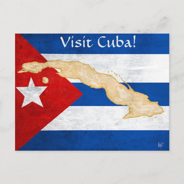 "Visit Cuba" post card (Front)