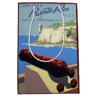 Visit El Morro Fortress, Puerto Rico, Old San Juan Medium Gift Bag