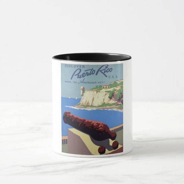 Visit El Morro Fortress, Puerto Rico, Old San Juan Mug (Center)