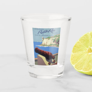 Visit El Morro Fortress, Puerto Rico, Old San Juan Shot Glass