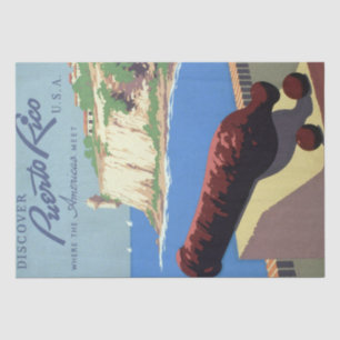Visit El Morro Fortress, Puerto Rico, Old San Juan Tissue Paper