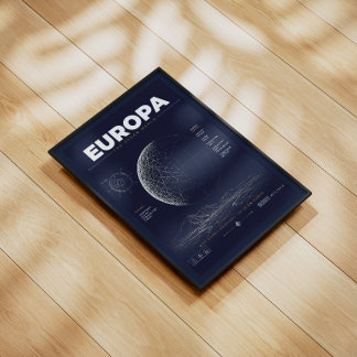 Visit Europa – Vintage Space Travel Poster 