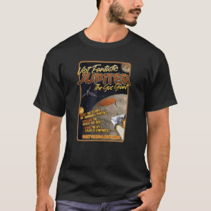 Visit Fantastic Jupiter Retro Space Planet T-Shirt