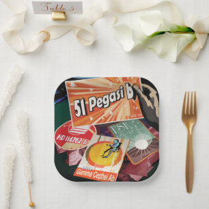 Visit First Exoplanet Found Outside Solar System Paper Plate