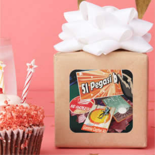 Visit First Exoplanet Found Outside Solar System Square Sticker