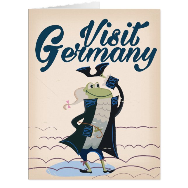 Visit Germany Vintage travel poster (Front)