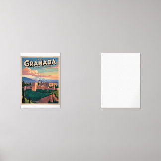 Visit Granada Vintage Travel Art