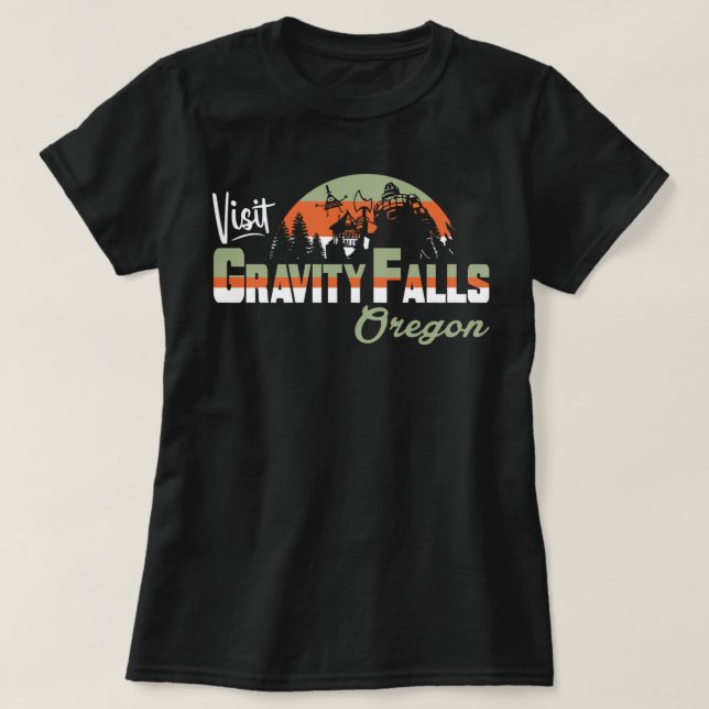Visit Gravity Falls Classic T Shirt (Design Front)